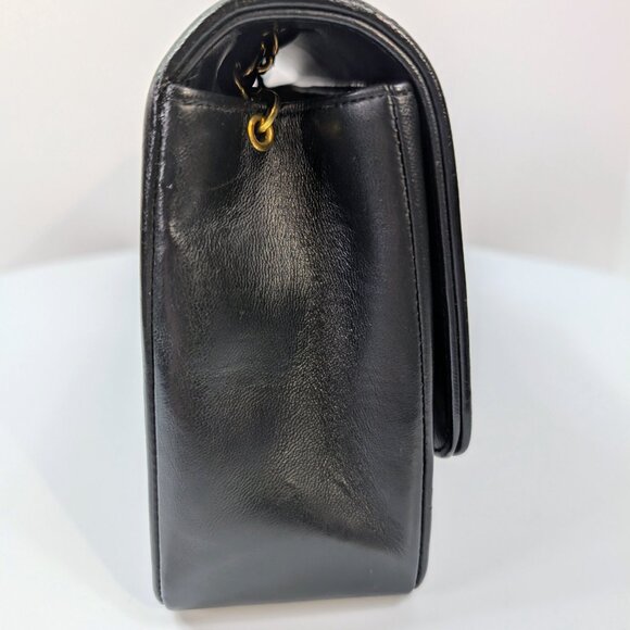 Chanel Vintage 3-Series Black Quilted Lambskin Diana Single Flap Bag - Picture 6 of 16